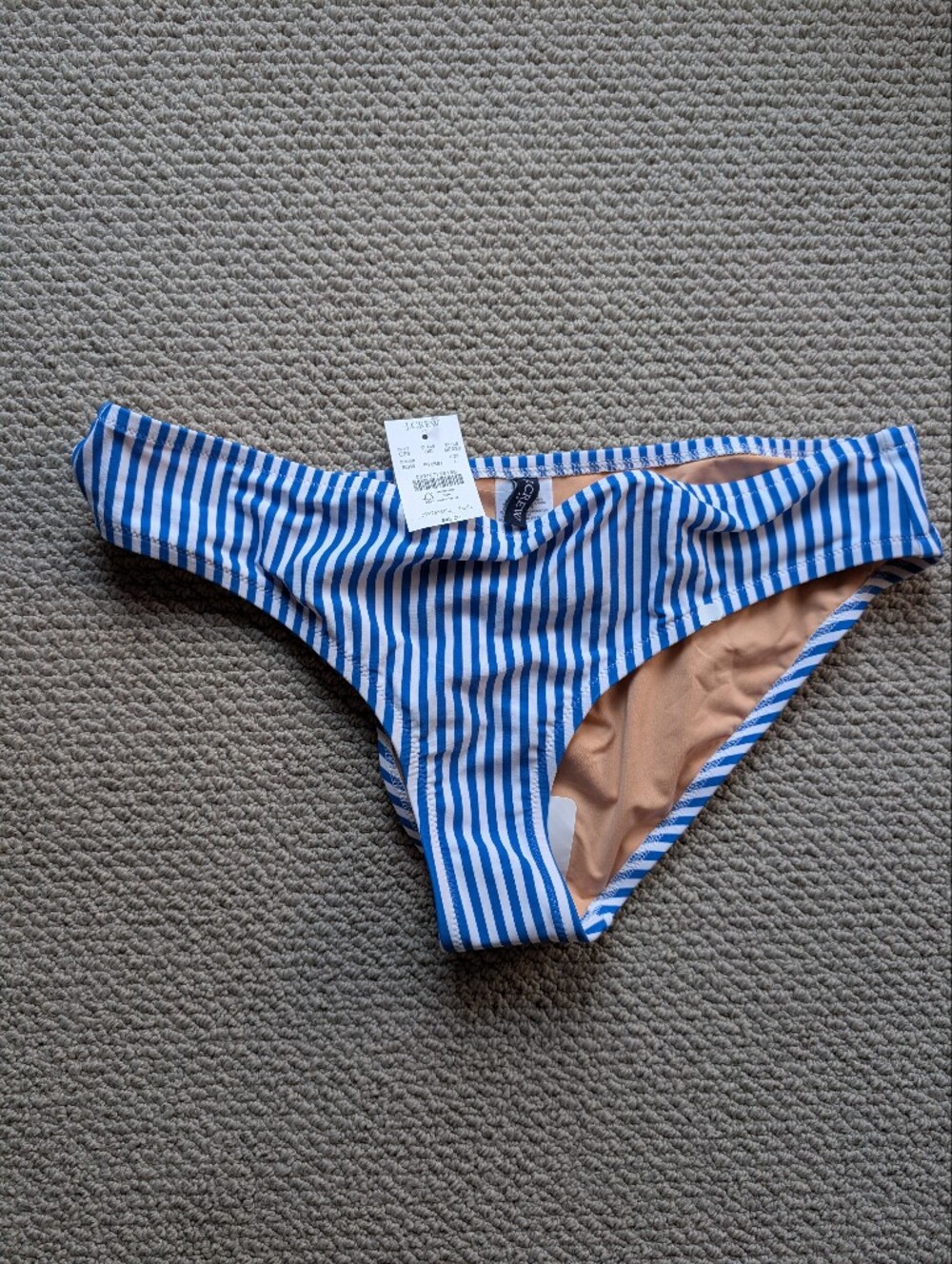 NWT J crew Printed high-waisted bikini bottom